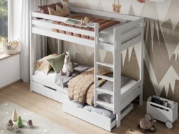 Noomi Nora Solid Wood Bunk Bed White (FSC-Certified) - thumbnail 3