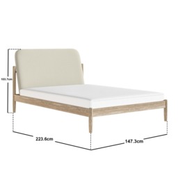 Flair Dahlia Pillowback Wooden Bed Frame-Double - thumbnail 6