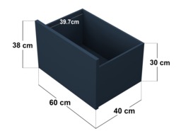 Flair Explorer Single Mid Sleeper Bed with Toy Box Navy - thumbnail 6