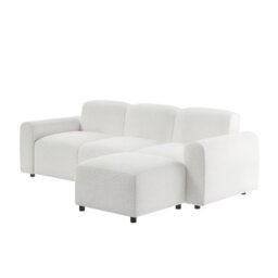 Flair Manon 3 Seater Corner Sofa Cream Boucle - thumbnail 5