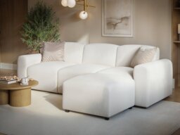 Flair Manon 3 Seater Corner Sofa Cream Boucle - thumbnail 3