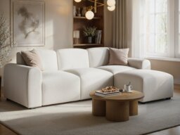Flair Manon 3 Seater Corner Sofa Cream Boucle - thumbnail 2