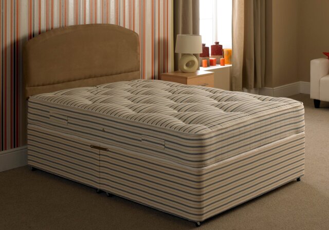 Apollo Hotel Classic Contract Divan Bed-Platform Top-Base on Legs-Small Single
