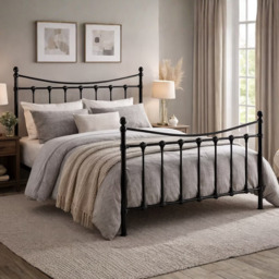 Time Living Florida Bed Frame-Black -Single - thumbnail 1