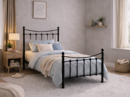 Time Living Florida Bed Frame-Black -Single - thumbnail 2