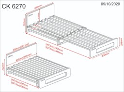 Flair Cosmic High Sleeper White with Futon White/Grey - thumbnail 5