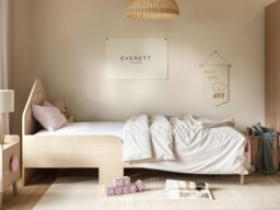Flair Noah Single Bed-Oak & Pink - thumbnail 2