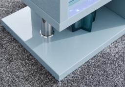 GFW Polar High Gloss LED Side Table-Grey - thumbnail 7