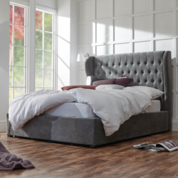 GFW Dakota Fabric Ottoman Bed-Kingsize - thumbnail 1