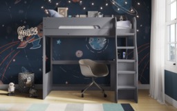 Flair Cosmic High Sleeper with Desk Grey - thumbnail 2