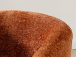 " Kyoto Jules Tub Accent Chair with Curved Back Terracotta" - thumbnail 4