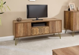 GFW Orleans 1 Drawer TV Unit Mango Effect - thumbnail 1