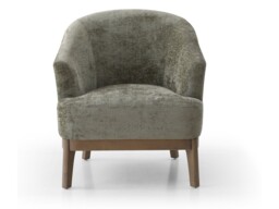 Kyoto Ella Tub Chair with Curved Arms Olive Chenille - thumbnail 2