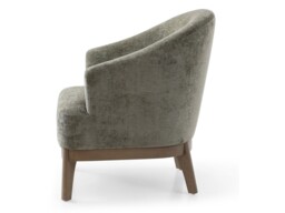 Kyoto Ella Tub Chair with Curved Arms Olive Chenille - thumbnail 4