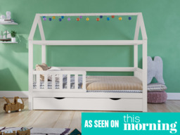 Noomi Alisa Solid Wood House Bed White (FSC-Certified) - thumbnail 4