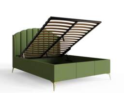 GFW Pettine End Lift Ottoman Storage Bed-Green-Double - thumbnail 6
