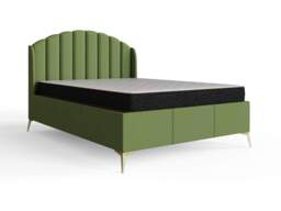 GFW Pettine End Lift Ottoman Storage Bed-Green-Double - thumbnail 4