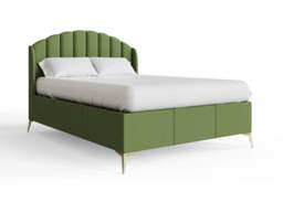 GFW Pettine End Lift Ottoman Storage Bed-Green-Double - thumbnail 3