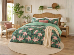 Wylder Luella Reversible Duvet Cover Set Juniper Green-Single - thumbnail 2