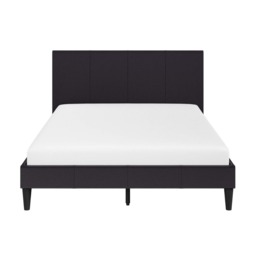 Flair Leto Kingsize Faux Leather Bed Frame Frame Brown - thumbnail 5