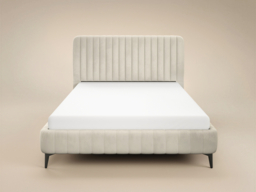 SOLACE+CO Adelaide Upholstered Bed Frame Beige Double - thumbnail 5