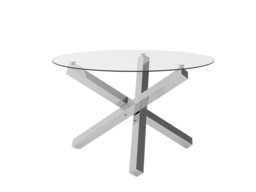 LPD Capri Dining Table With 4 Tara Grey Dining Chairs - thumbnail 7