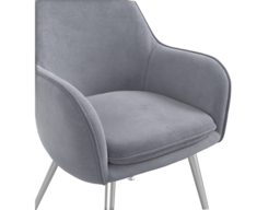 LPD Capri Dining Table With 4 Tara Grey Dining Chairs - thumbnail 4