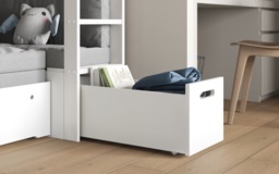 Noomi Eino High Sleeper with Futon & Desk White/Black (FSC-Certified) - thumbnail 5