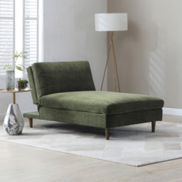 Toward Chaise Sofa Bed - Eryx Olive Chenille