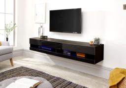 GFW Galicia Wall Mounted TV Unit With LED-Grey - thumbnail 2