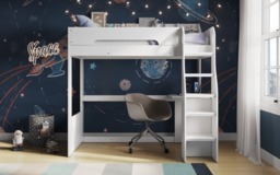 Flair Cosmic High Sleeper with Desk White - thumbnail 4