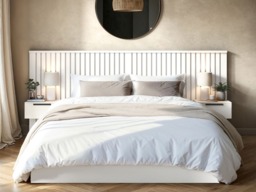 SOLACE+CO Taylor Double Hotel Ottoman Bed with Side Tables White - thumbnail 3