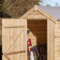Rowlinson Shiplap Apex Shed Single Door 4x4cm - thumbnail 3