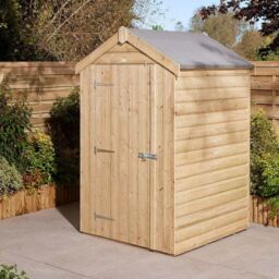 Rowlinson Shiplap Apex Shed Single Door 4x4cm - thumbnail 2