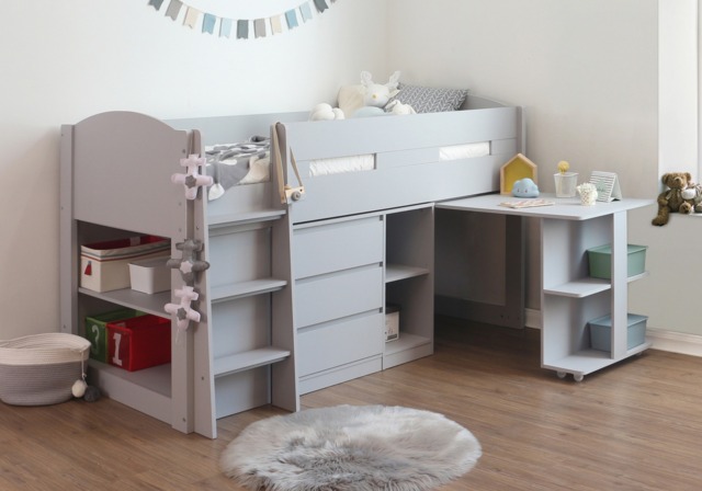 Flintshire Furniture Billie Grey Mid Sleeper - image 1