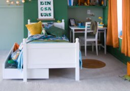 Little Folks Fargo Bed Frame & Trundle Ivory White - thumbnail 3