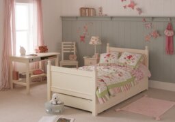 Little Folks Fargo Bed Frame & Trundle Ivory White - thumbnail 7