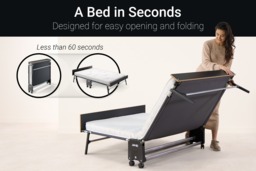 Jay-Be® GP120 Grand Folding Bed with e-Pocket Tufted Mattress, Small Double - thumbnail 7