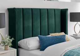 Limelight Polaris Recycle Fabric Bed Frame-Emerald Green-Kingsize - thumbnail 3