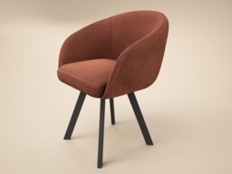 SOLACE+CO Vito Dining Chair Set of 2 Brown Boucle - thumbnail 4