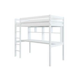 Thuka Hit 10 Single High Sleeper Loft Bed with Desk White - thumbnail 4