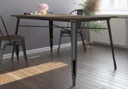 Dorel Fusion Rectangular Dining Table-Black - thumbnail 4