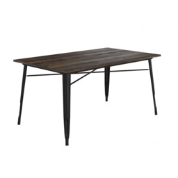 Dorel Fusion Rectangular Dining Table-Black - thumbnail 1