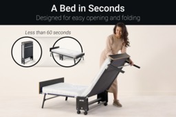 Jay-Be® GP80 Grand Folding Bed with e-Pocket Tufted Mattress, Single - thumbnail 7