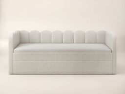 Flair Esme Cloud Day Bed with Trundle Beige Boucle - thumbnail 4