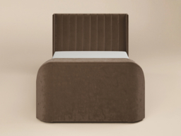 Flair Fallon TV Side Lift Ottoman Bed Brown Chenille Kingsize - thumbnail 6