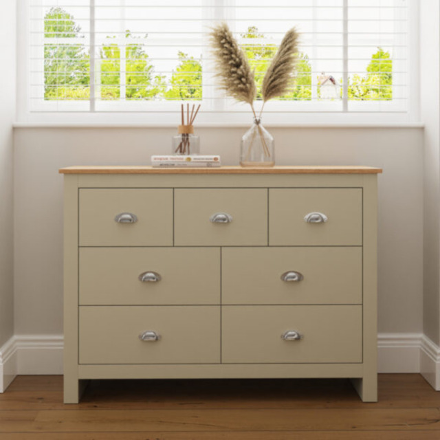 GFW Lancaster 7 Drawer Merchants Chest -Cream - image 1
