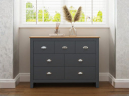 GFW Lancaster 7 Drawer Merchants Chest -Cream - thumbnail 3