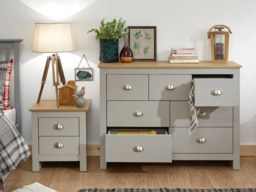 GFW Lancaster 7 Drawer Merchants Chest -Cream - thumbnail 4