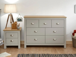 GFW Lancaster 7 Drawer Merchants Chest -Cream - thumbnail 2